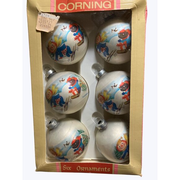 Corning Glass Works Christmas Decor Set Of 6 Vintage Ornaments - Picture 8 of 12